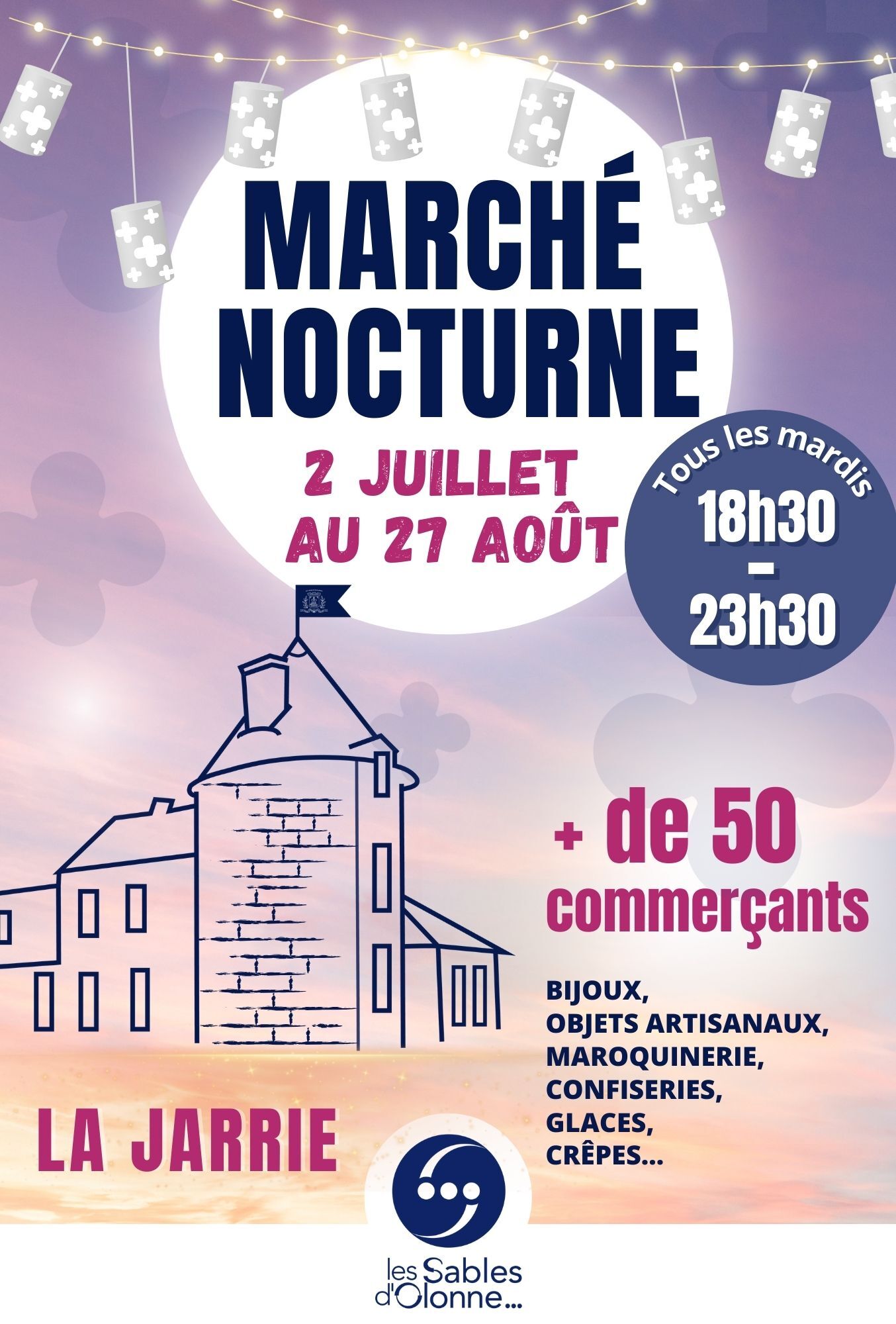 Marché NOCTURNE - LA JARRIE_lessablesdolonne